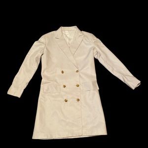 Ladies off white trench coat.